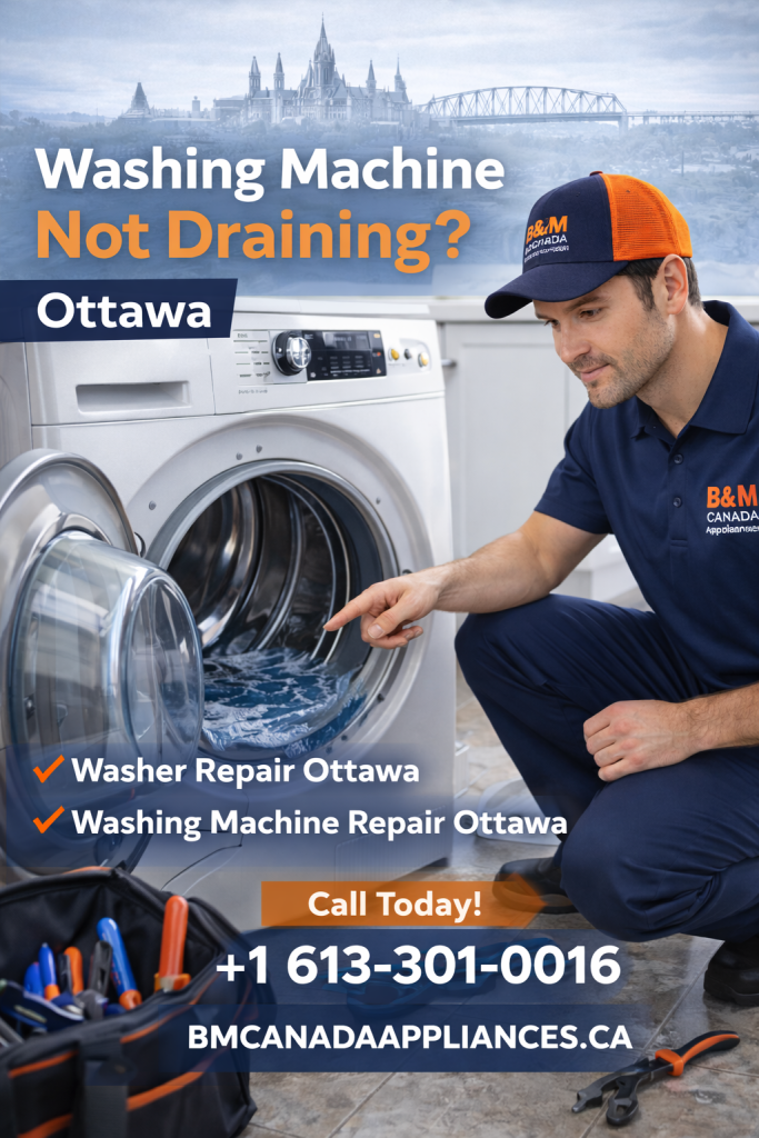 washing machine not draining ottawa