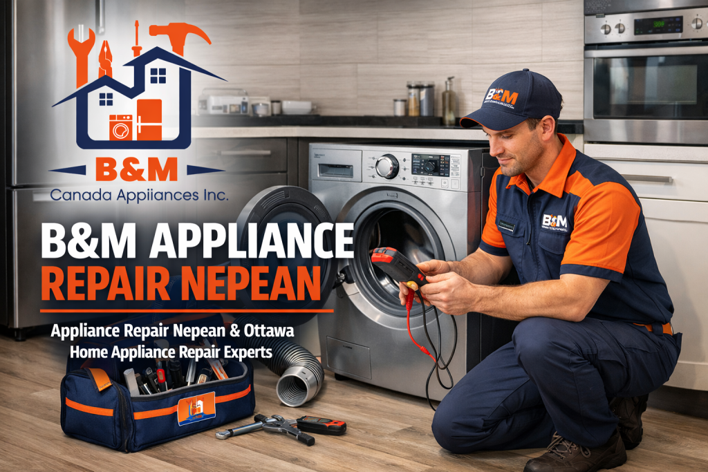 appliance repair nepean technician diagnosing household appliance